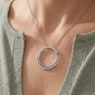 Triomphe Circle Pendant Necklace GENEVIVE