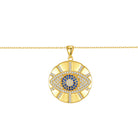 Julie Eye & Light Rays Medallion Necklace GENEVIVE