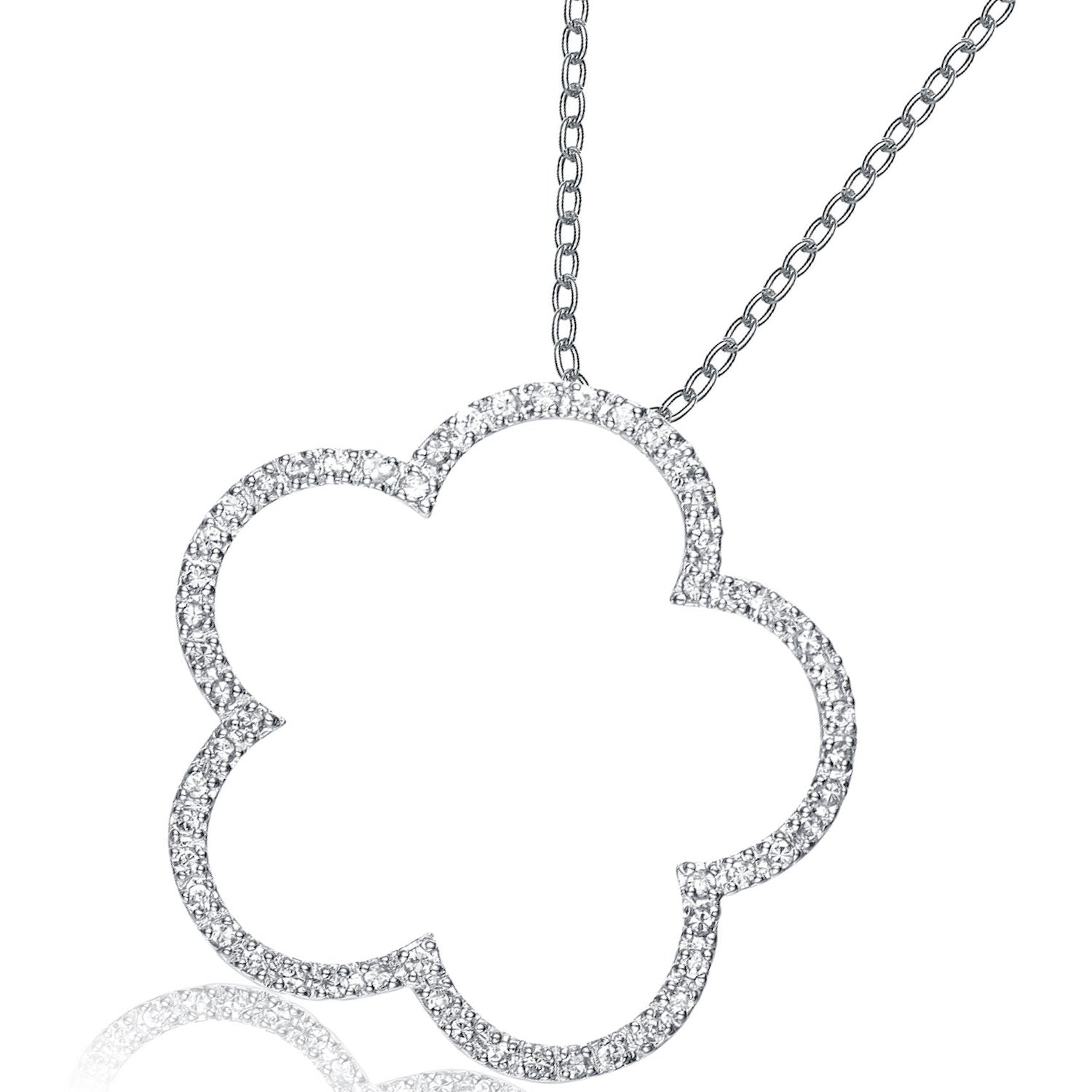 Dominique Statement Clover Link Necklace GENEVIVE
