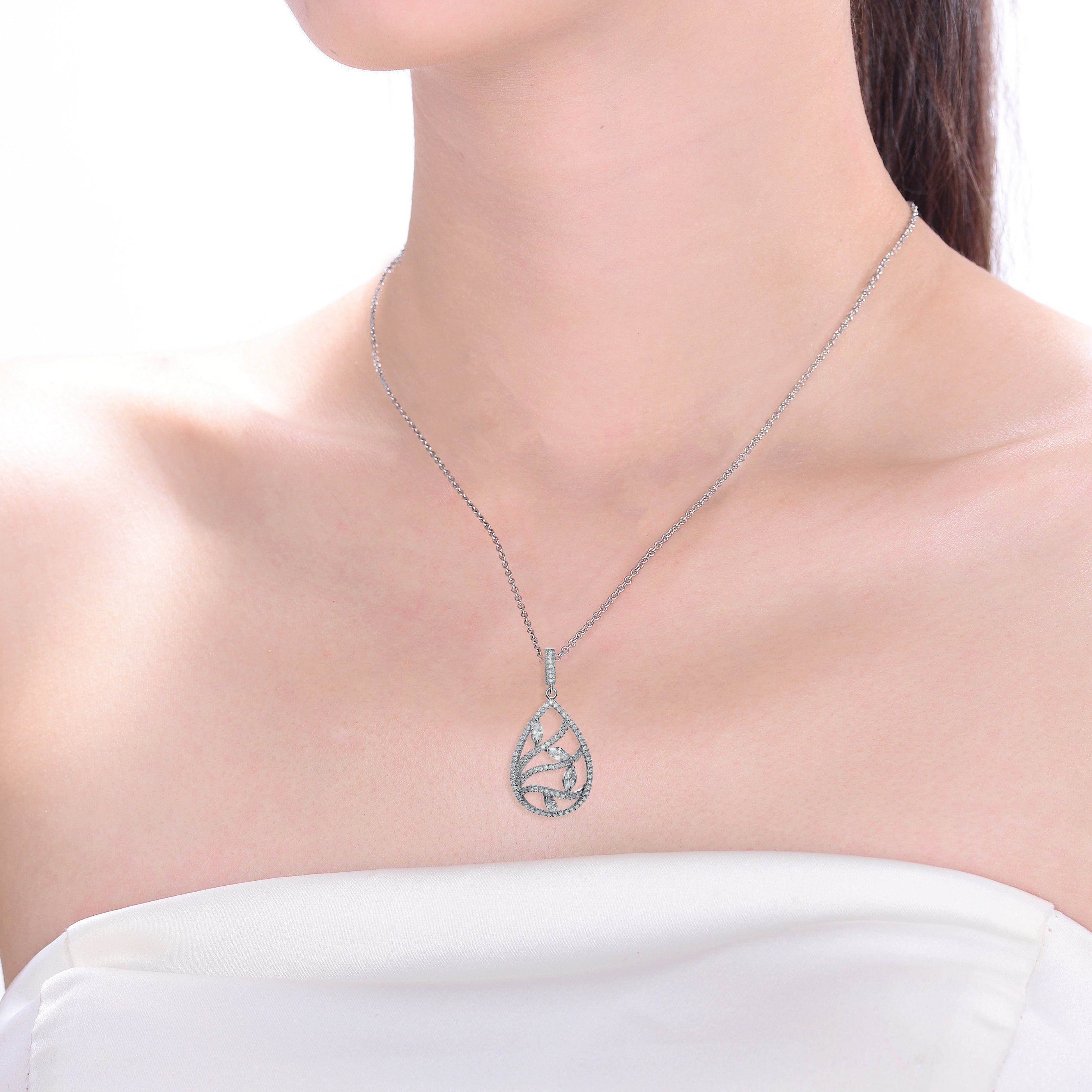 Nadine Midi Drop Necklace GENEVIVE