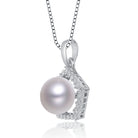 Delphine Geometric Pearl Necklace GENEVIVE