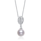 Constance Leaf Pearl Pendant GENEVIVE