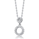 Lisette Outlined Circle Pendant GENEVIVE