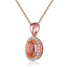Danielle Champagne Midi Pendant Necklace GENEVIVE