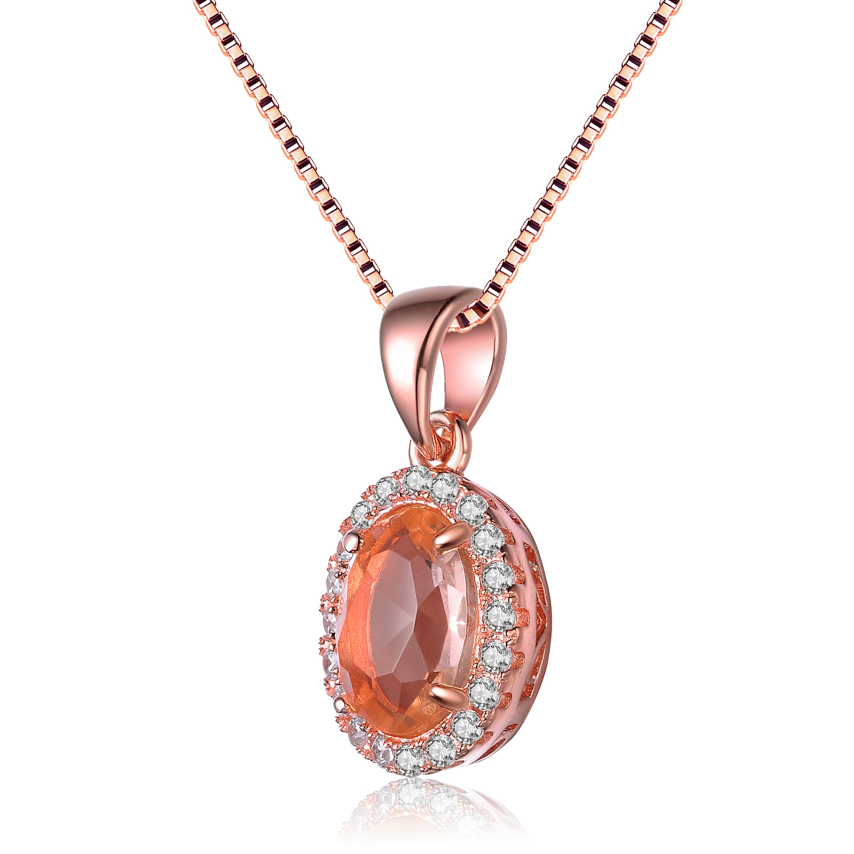 Danielle Champagne Midi Pendant Necklace GENEVIVE