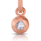 Marie Dainty Boho Brushed Solitaire Pendant GENEVIVE