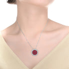 Laurie Midi Round Pendant Necklace GENEVIVE