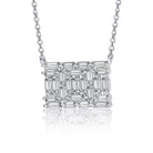 Deco Geometric Rectangle Necklace GENEVIVE