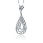Constance Multi Halo Pendant Necklace GENEVIVE