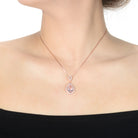 Juliette Light Purple Halo Teardrop Pendant GENEVIVE