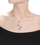 Élise Asymmetrical Oval Pendentif Necklace GENEVIVE