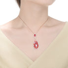 Pauline Multicolor Gem Cluster Pendentif Necklace GENEVIVE
