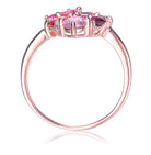 Nadine Cocktail Multi Colored Oval and Round Pave Last Pair Ring GENEVIVE