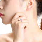 Marie Rose Gold Circle Solitaire Engagement Ring GENEVIVE