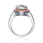 Marie Rose Gold Circle Solitaire Engagement Ring GENEVIVE