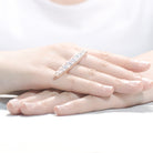Marguerite Pave Bar Ring GENEVIVE