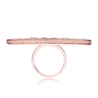 Marguerite Pave Bar Ring GENEVIVE