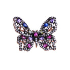 Louise Black Butterfly Ring GENEVIVE