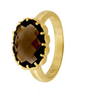 Colette Cocktail Smokey Oval Gem Ring GENEVIVE