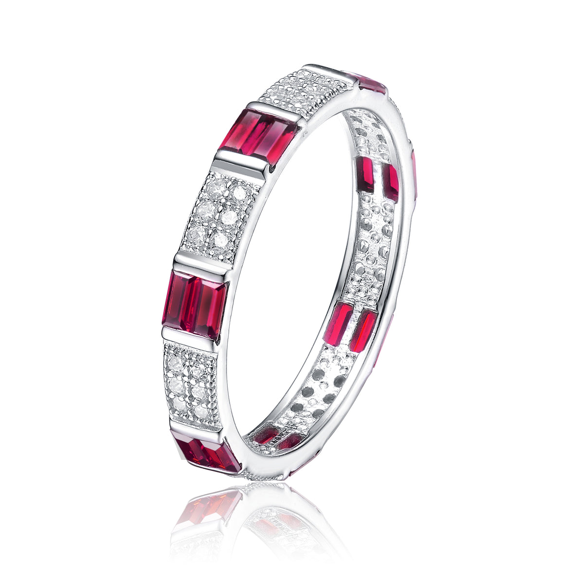 Laurie Engagement Eternity Wedding Band Stacking Ring GENEVIVE