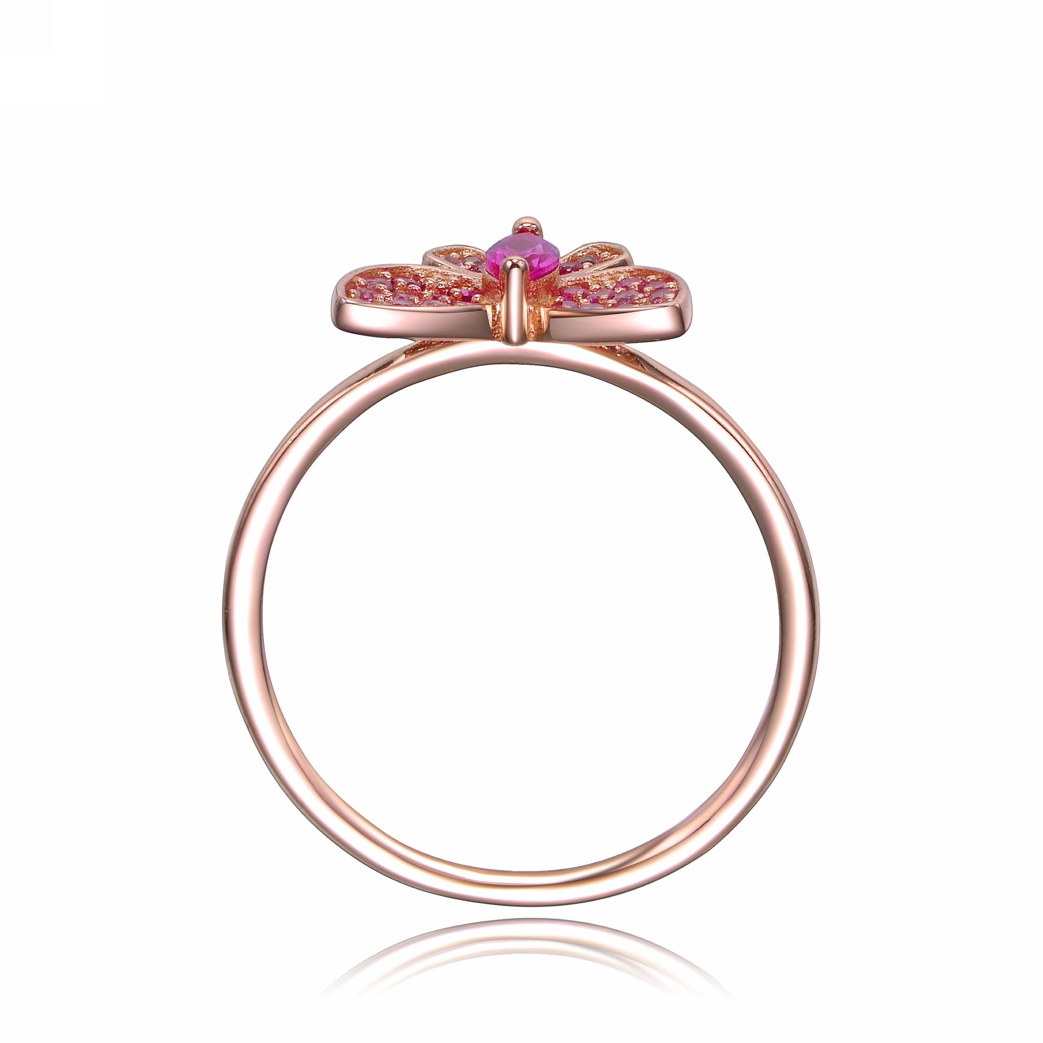 AFFY Round Cut White Natural Diamond 0.21 Cttw Twisted Band Ring In 10K  Solid Gold | Amazon.com