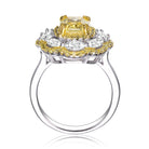 Noémie Yellow Triple Halo Limited Edition Ring GENEVIVE
