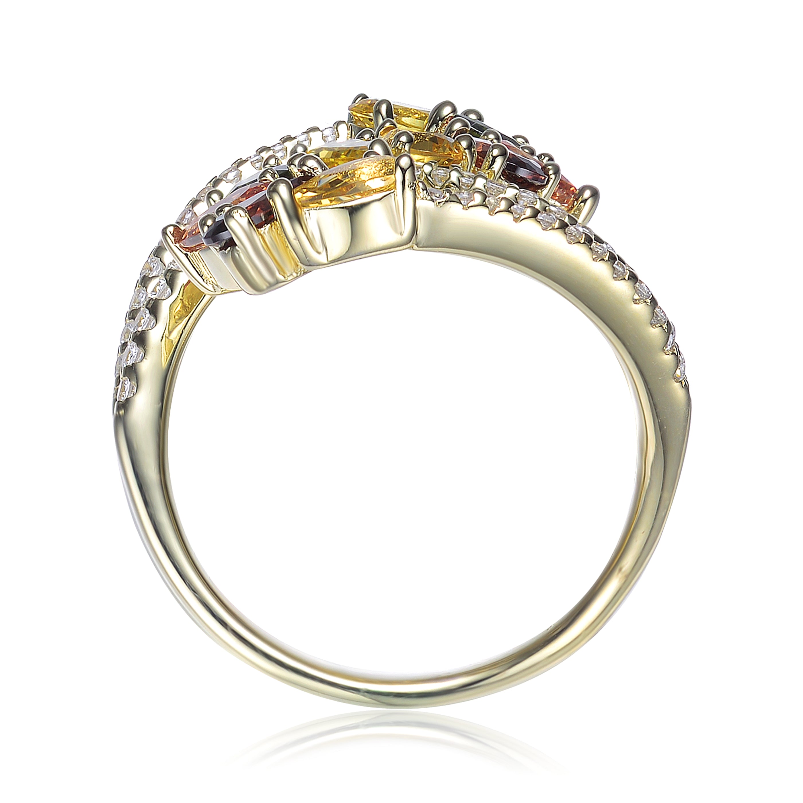 Palette Caroline Golden Band Ring GENEVIVE