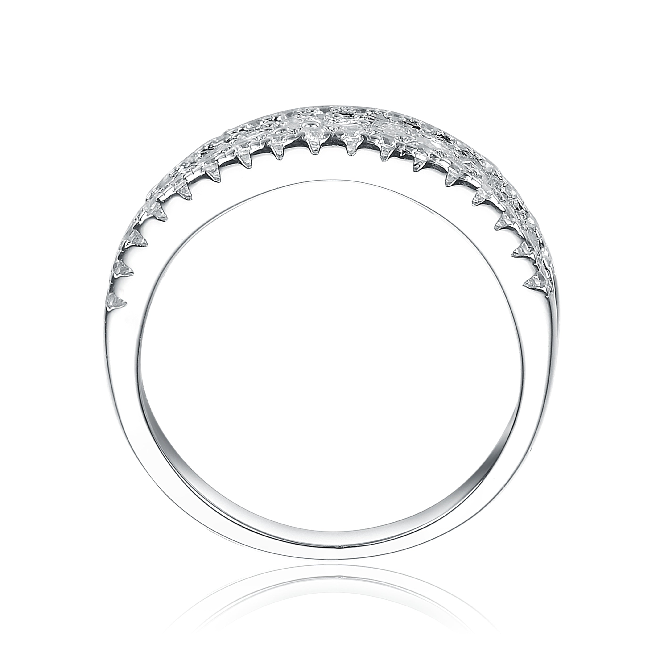 Margaux Alternating Accent Band Ring GENEVIVE