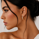 Sophia Trio Heart Hoop Earrings GENEVIVE