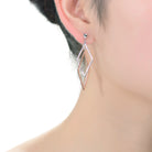 Vivienne Stylish Two-Tone Dangling Earrings GENEVIVE