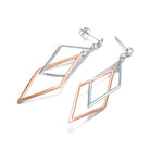 Vivienne Stylish Two-Tone Dangling Earrings GENEVIVE