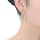 Lisette Two-Tone Dangling Earrings GENEVIVE