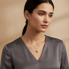 Isabelle Asymmetrical Bar Couture Design Necklace GENEVIVE