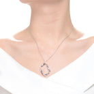 Celeste Twisted Halo Necklace GENEVIVE