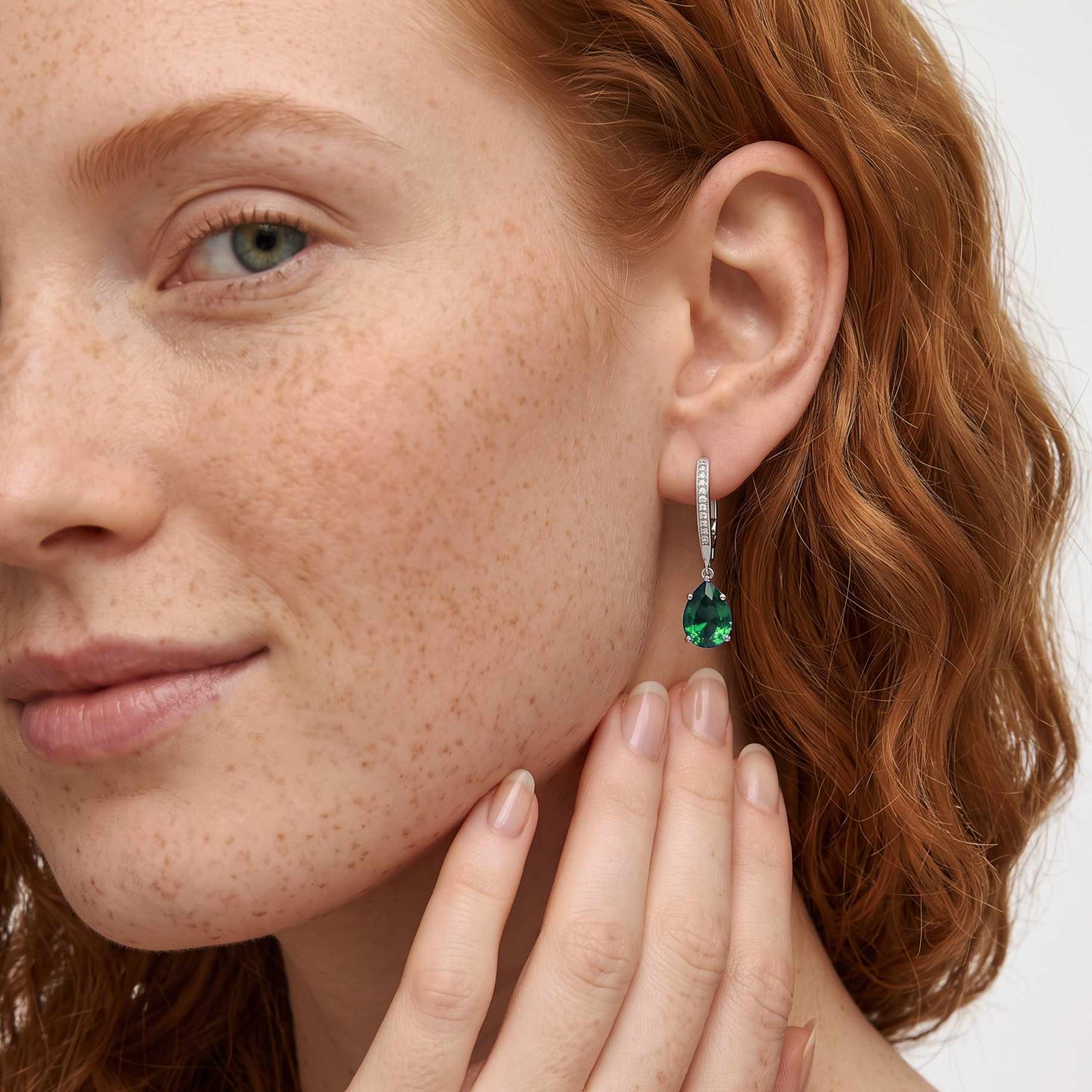 Constance Teardrop Dangling Earrings GENEVIVE