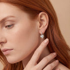 Emma Heart Charm Hoop Earrings GENEVIVE