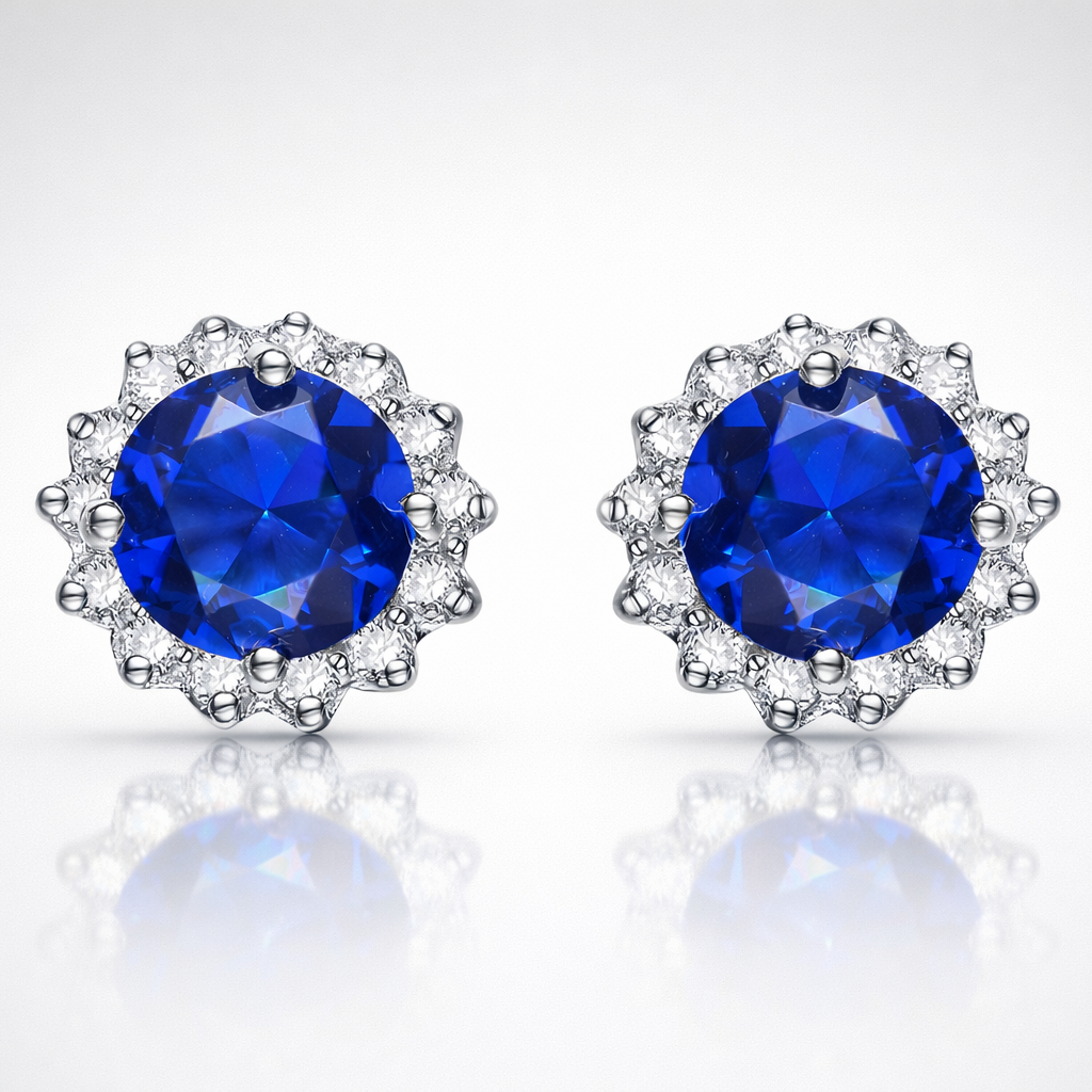 Valerie Solitaire Button Stud Classic Earrings GENEVIVE