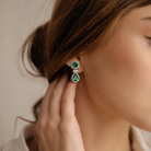 Odette Vintage Formal Halo Earrings GENEVIVE