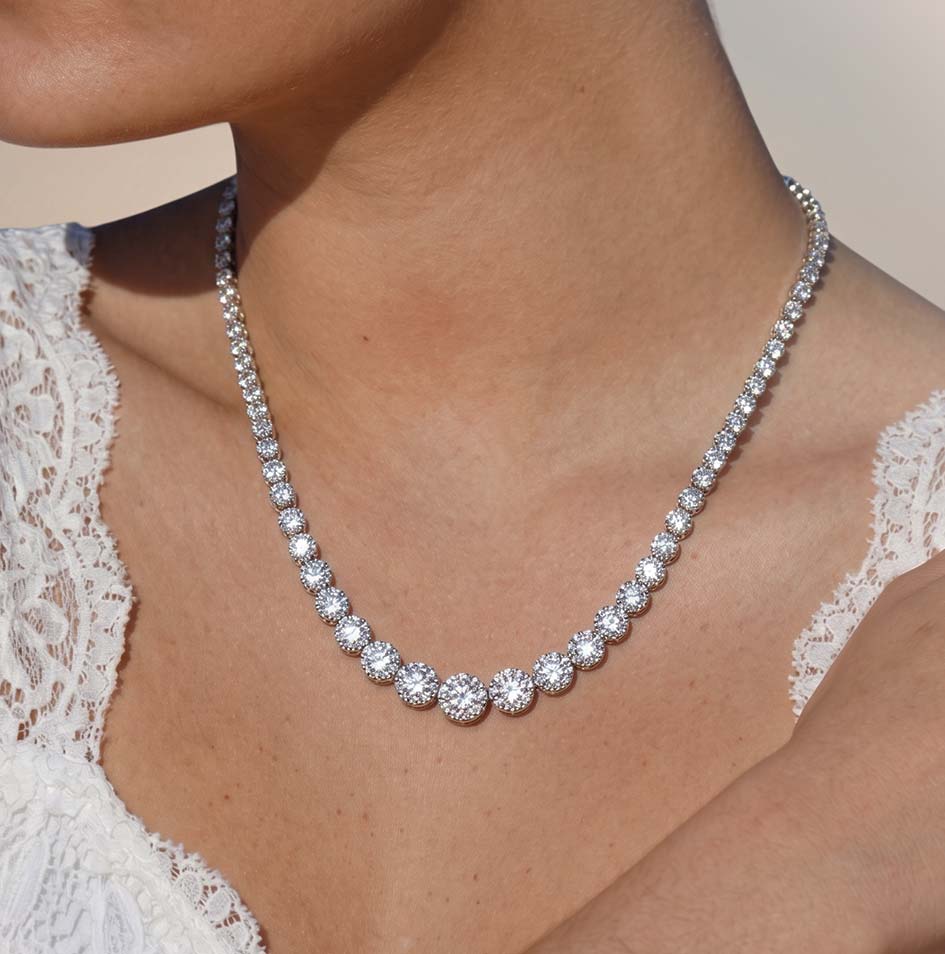 Lisette Maxi Tennis Necklace GENEVIVE