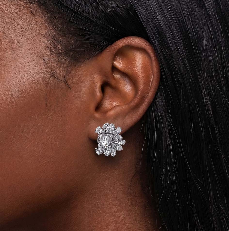 Noelle Cluster Stud Earrings Genevive