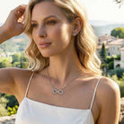 Charlotte Bow Infinity Necklace GENEVIVE