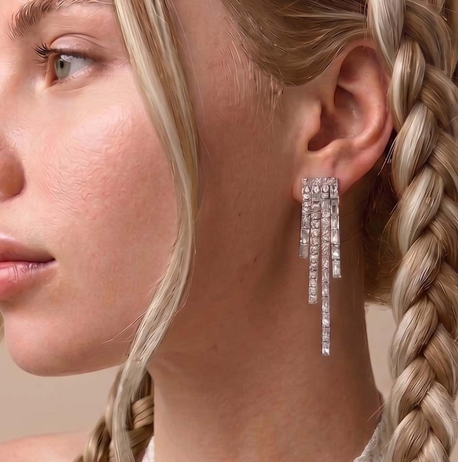 Monique Accent Fringe Dangle Earrings GENEVIVE