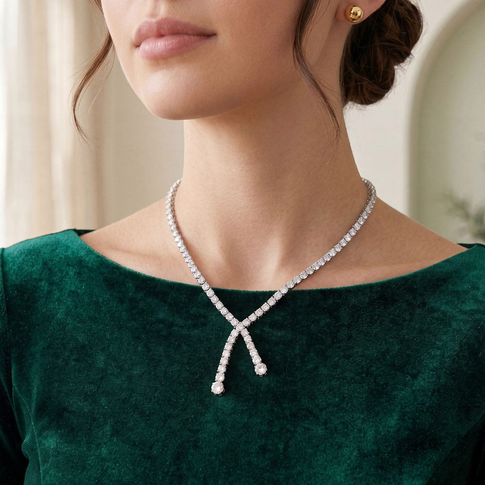 Marie Crossover Necklace GENEVIVE