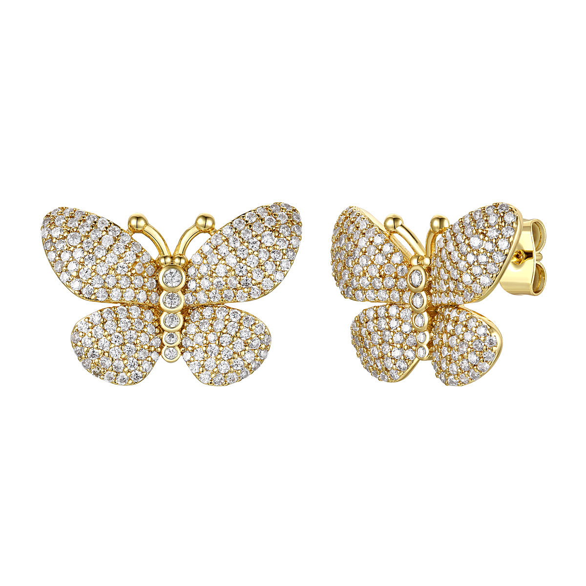 Juliette Butterfly Pave Earrings GENEVIVE