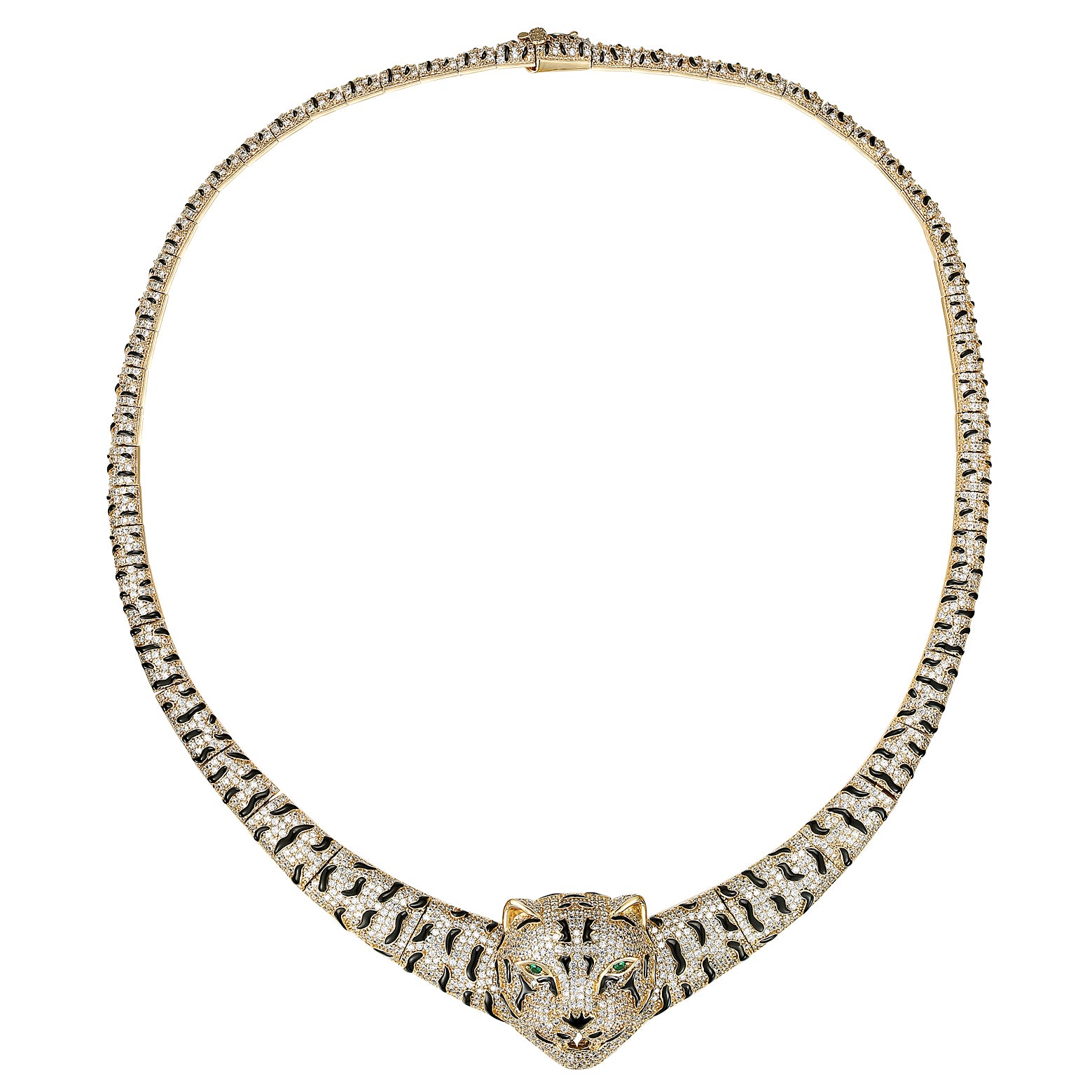 Estelle Statement Tiger Pendant Necklace - GENEVIVE