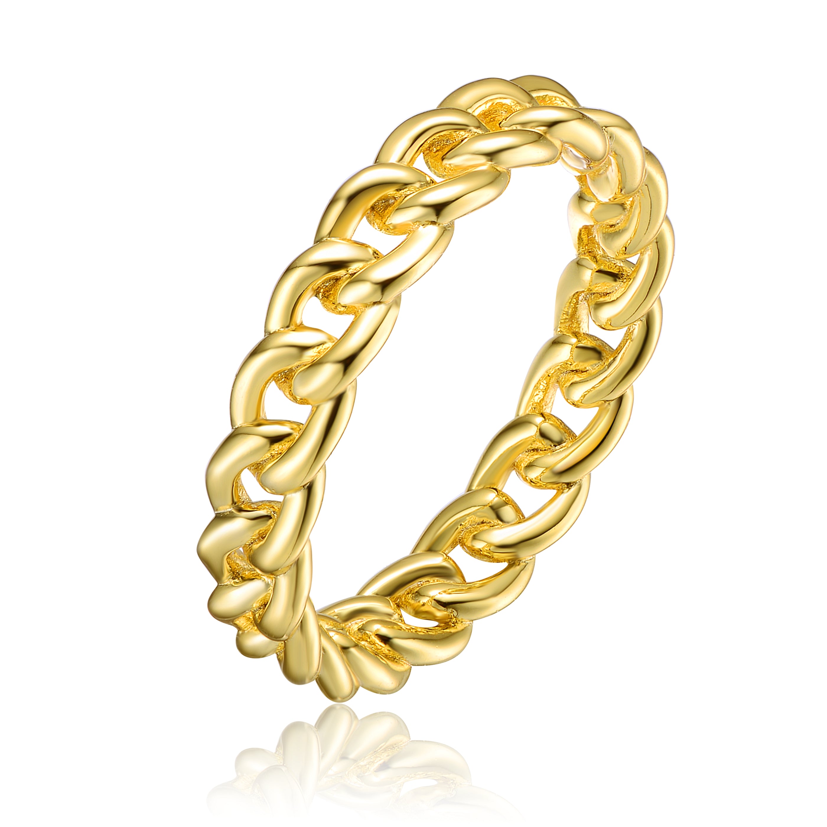 Belleville Classic Golden Chain Ring - GENEVIVE